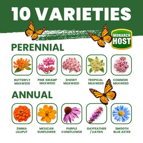 PLANTMEW monarch butterflies seed mix highlights nectar-rich planting for pollinators