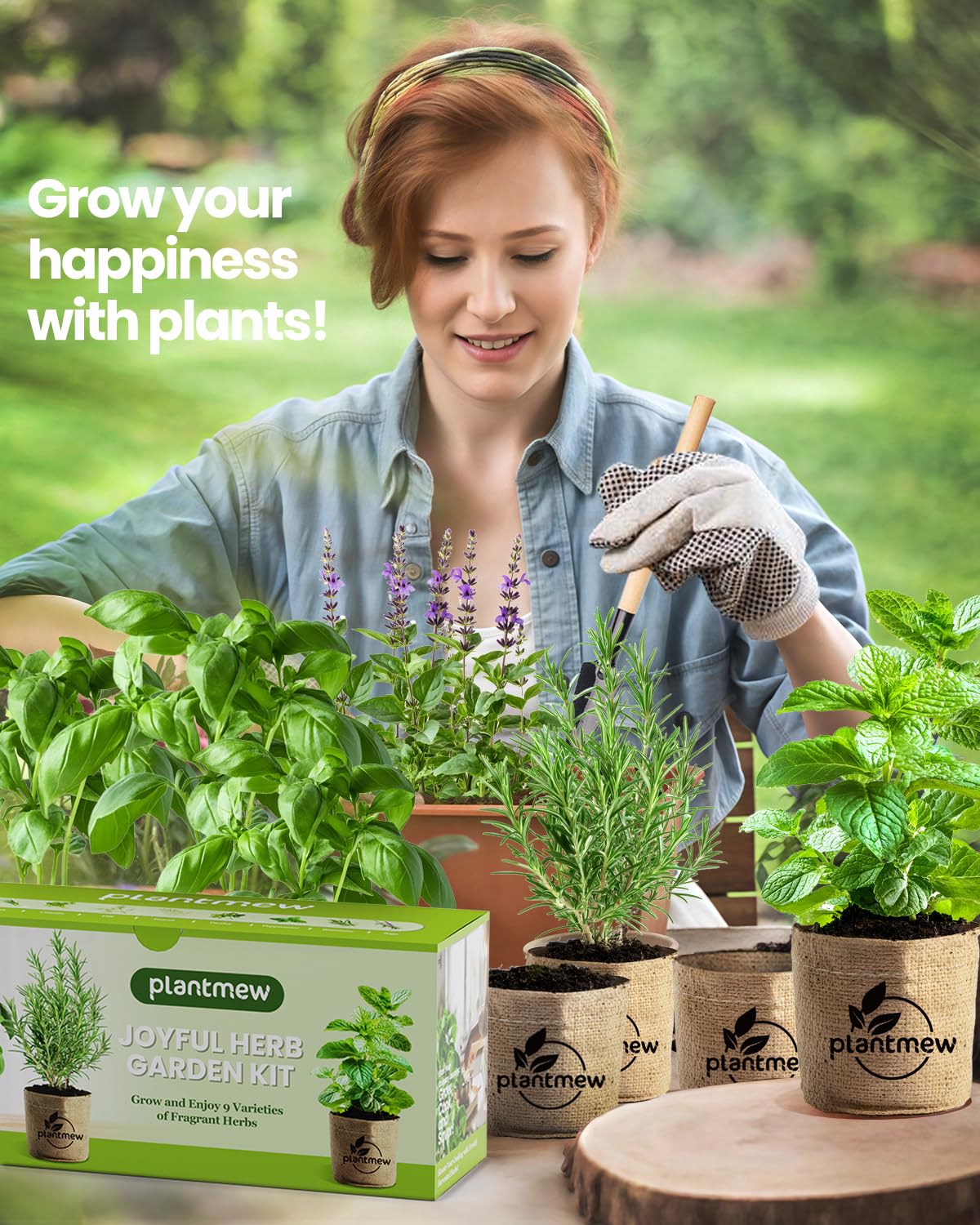 Coco coir soil discs expand to support roots