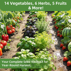 PLANTMEW Seed Vault germination & purity: high-quality seeds designed for successful starts.