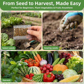 PLANTMEW Seed Vault instruction guide: step-by-step planting tips for novice gardeners.