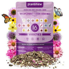 PLANTMEW USA-sourced wildflower seed bag for diverse pollinator beds