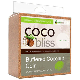 Plantonix Buffered Coco Bliss block before hydration, ready for clean expansion.