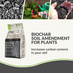plantonix Char Bliss bulk packaging for easy soil amendment