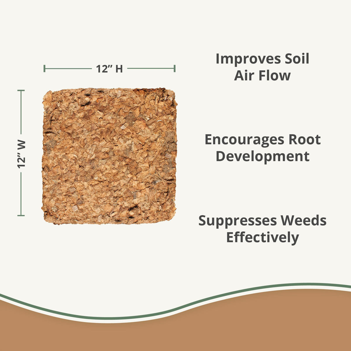 Plantonix Coir mulch enhances soil aeration and drainage in garden beds.