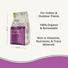 Plantonix Kelp Bliss sprinkling onto soil demonstrates effortless garden application and even coverage.