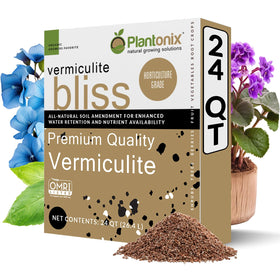 plantonix vermiculite bliss bag closeup shows coarse granules for moisture retention