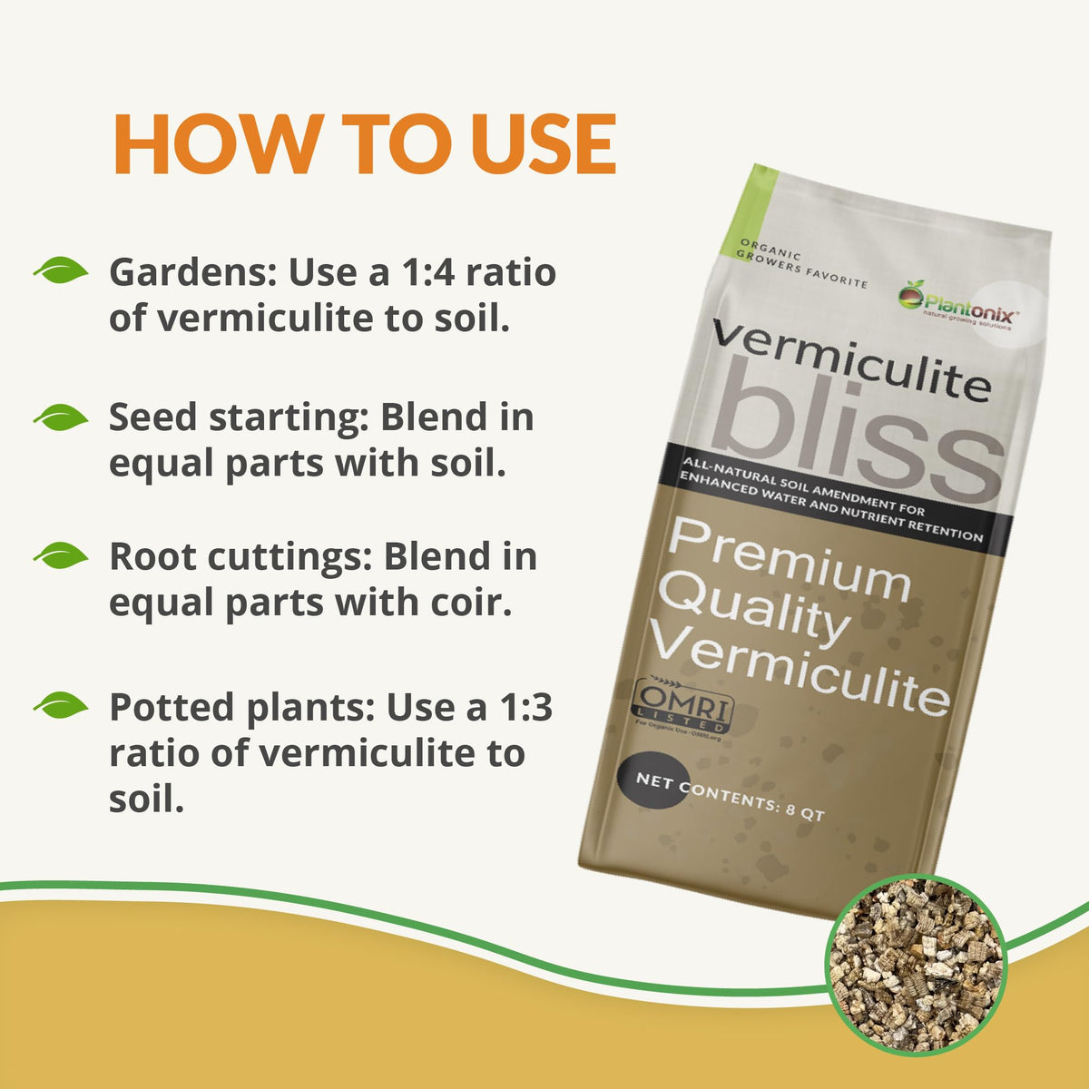 Sterile Vermiculite Bliss ideal for seed starting and germination setups
