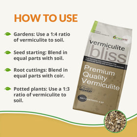 Sterile Vermiculite Bliss ideal for seed starting and germination setups