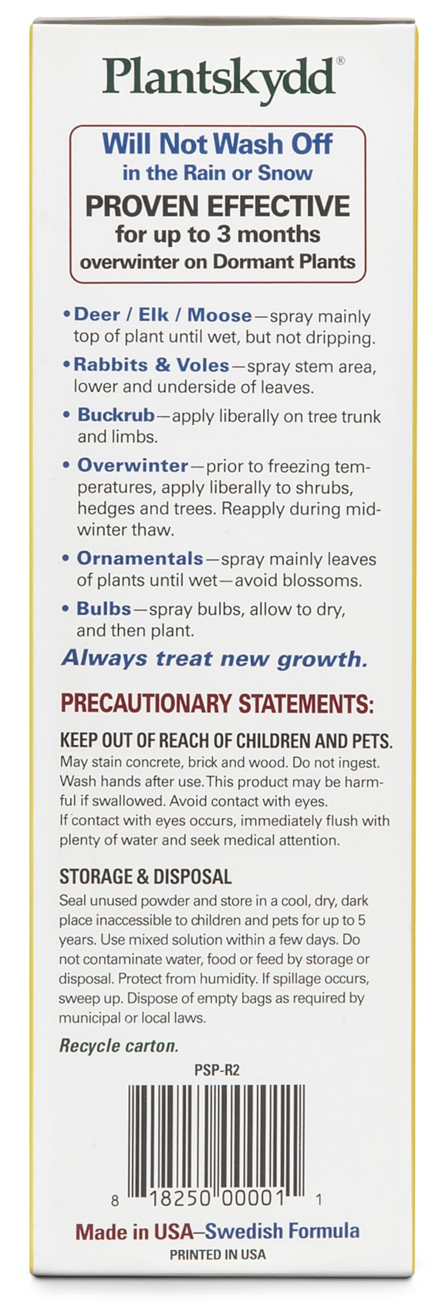 Plantskydd coverage image illustrating protection for over 900 plants.