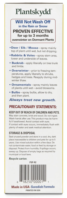 Plantskydd coverage image illustrating protection for over 900 plants.