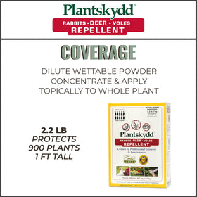 Plantskydd liquid mix during preparation ready for spraying.