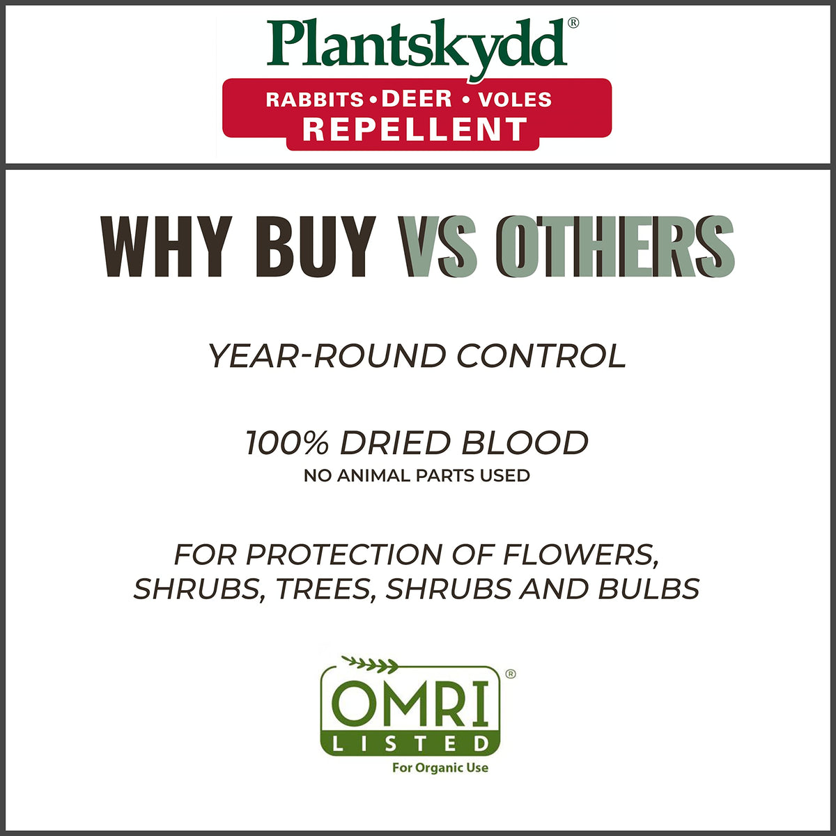 Plantskydd measuring cup for precise mixing and application.