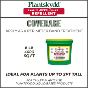 Plantskydd OMRI-listed label indicates organic-use compatibility.