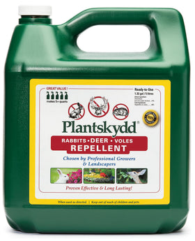 Plantskydd PS-5L bottle for deer repellent protecting ornamental plants.