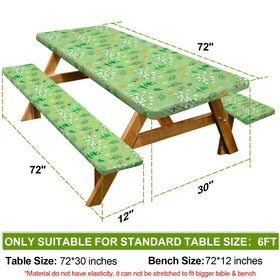 Play Tailor bench cover grass green 72in 12in shields benches from dirt and wear.