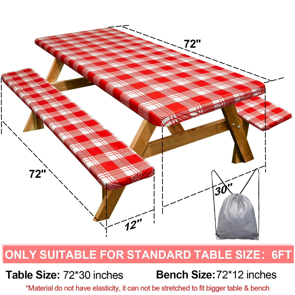 Play Tailor bench cover pair keeps seats clean and dry