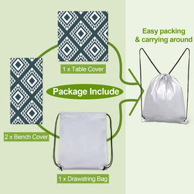 Drawstring storage bag included with Play Tailor set for easy transport.