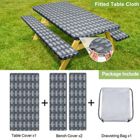 Play Tailor easy-install covers with half-elastic edges for quick setup.
