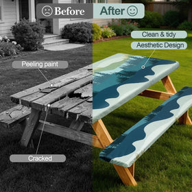 Play Tailor half-elastic edges keep the setup steady in breeze.