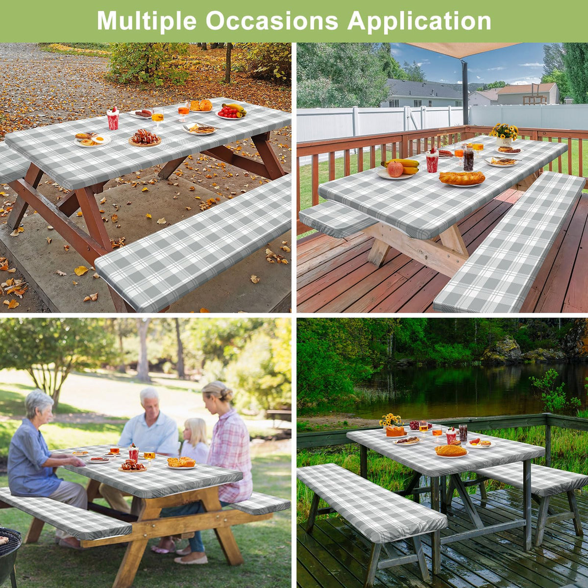 Play Tailor outdoor camping table set showing coordinated 3-piece protection