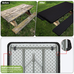 Play Tailor patterned tablecloth adds stylish look for gatherings.