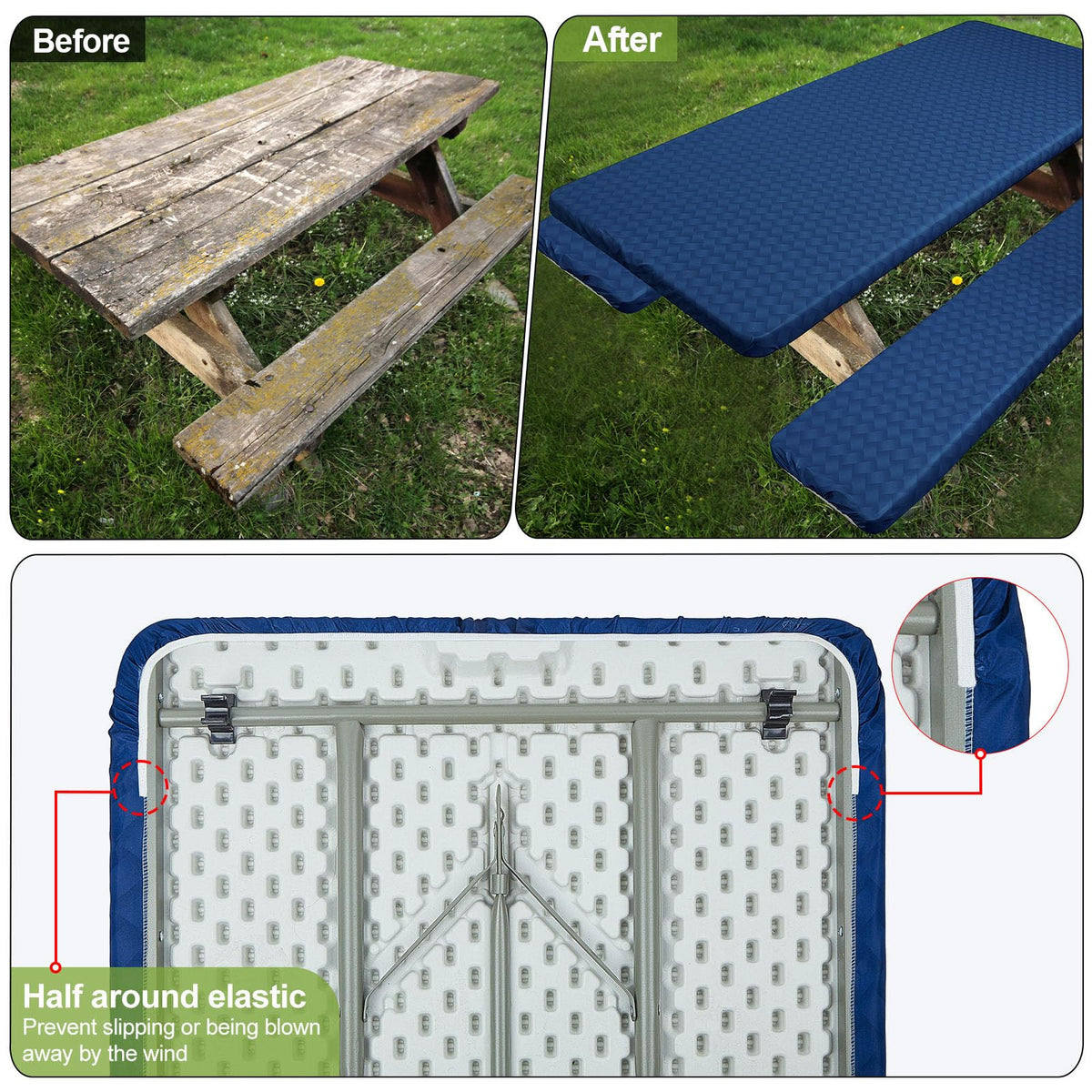 Play Tailor patterned camping tablecloth adds stylish outdoor flair