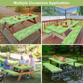 Play Tailor patterned tablecloth adds stylish detail to outdoor meals.