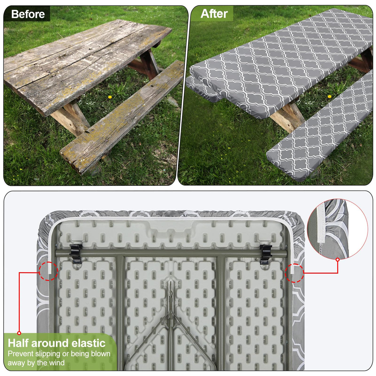 Play Tailor tablecloth pattern adds style to outdoor gatherings