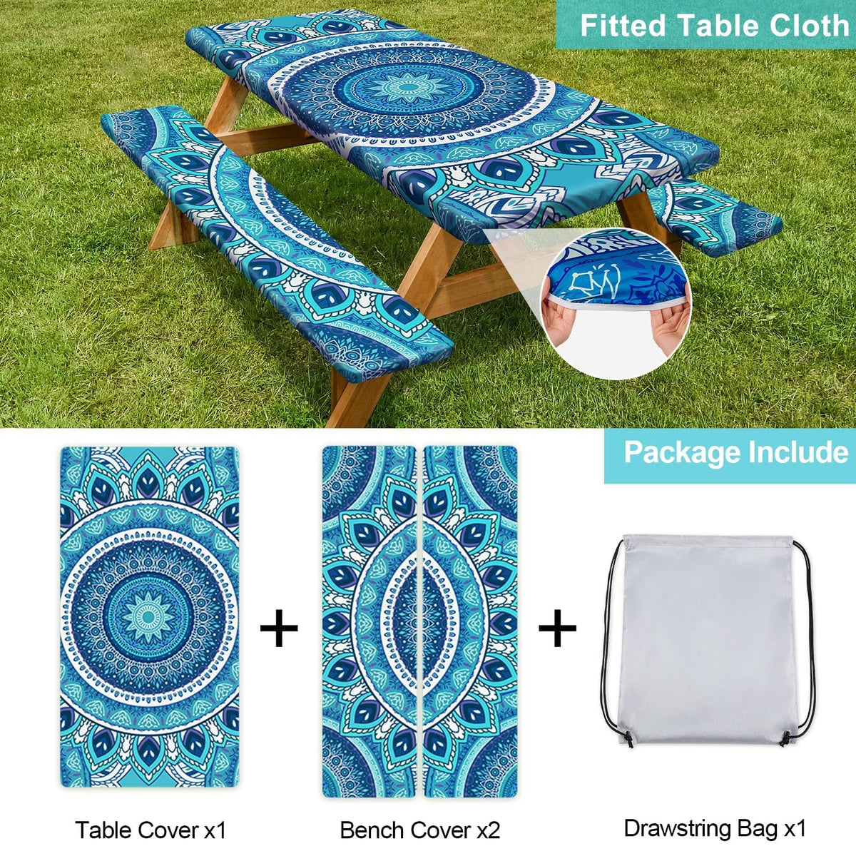 Play Tailor close-up of waterproof fabric showing durable coating