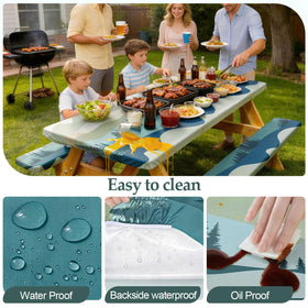 Play Tailor waterproof fabric close-up highlights spill resistance