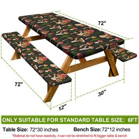 Play Tailor bench cover 72in with half-elastic fit stays secure in wind