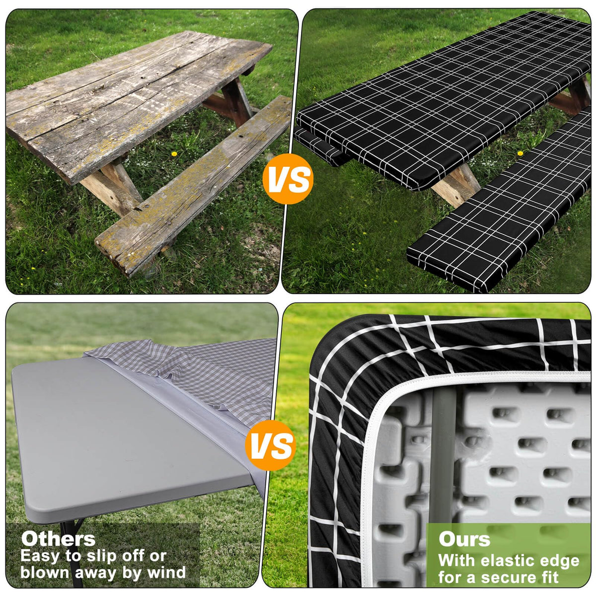 Play Tailor easy clean reusable cover simplifies post meal cleanup outdoors