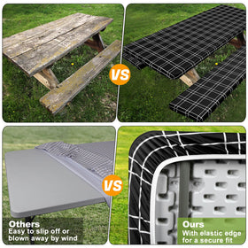 Play Tailor easy clean reusable cover simplifies post meal cleanup outdoors