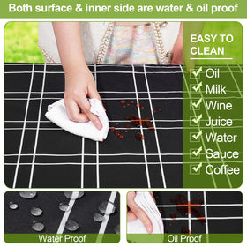 Play Tailor waterproof tablecloth fabric resists spills and wipes clean outdoors