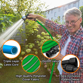 PLEASELIFT Garden Hose car wash ready flexible cleaning of vehicles