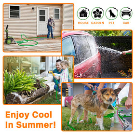 PLEASELIFT Garden Hose pet cleaning gentle flow for pets and paws