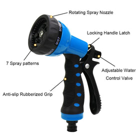 Pleasthome Recoil hose features UV resistance for outdoor durability.