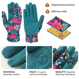 Pleneal breathable back panel keeps hands cool during long gardening sessions