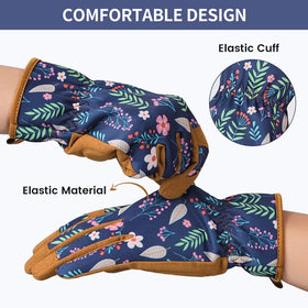 Pleneal elastic wrist design secures snug fit.