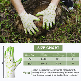Pleneal elastic-wrist design keeps dirt out and hands clean