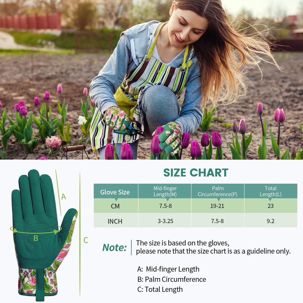 Pleneal gloves grip-and-protection ideal for handling delicate plants