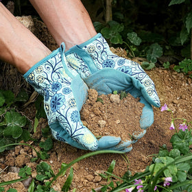 Pleneal Women's garden gloves back panel with breathable material for cool hands