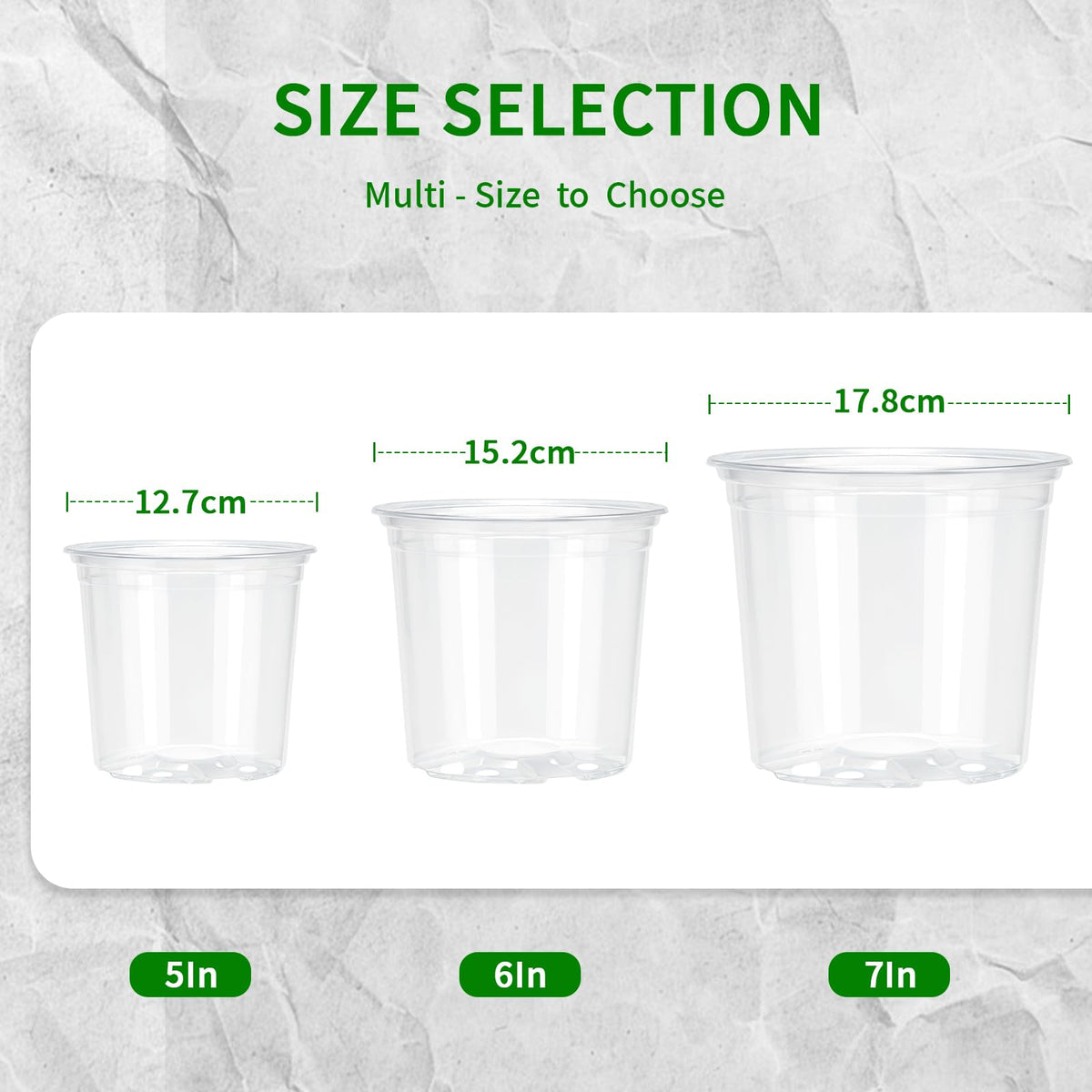Plgardpo 15-pack collection for seed starting and transplanting.