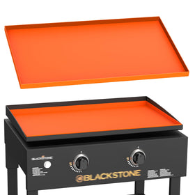 PLOSIF 28in silicone griddle mat protecting Blackstone surface from spills.