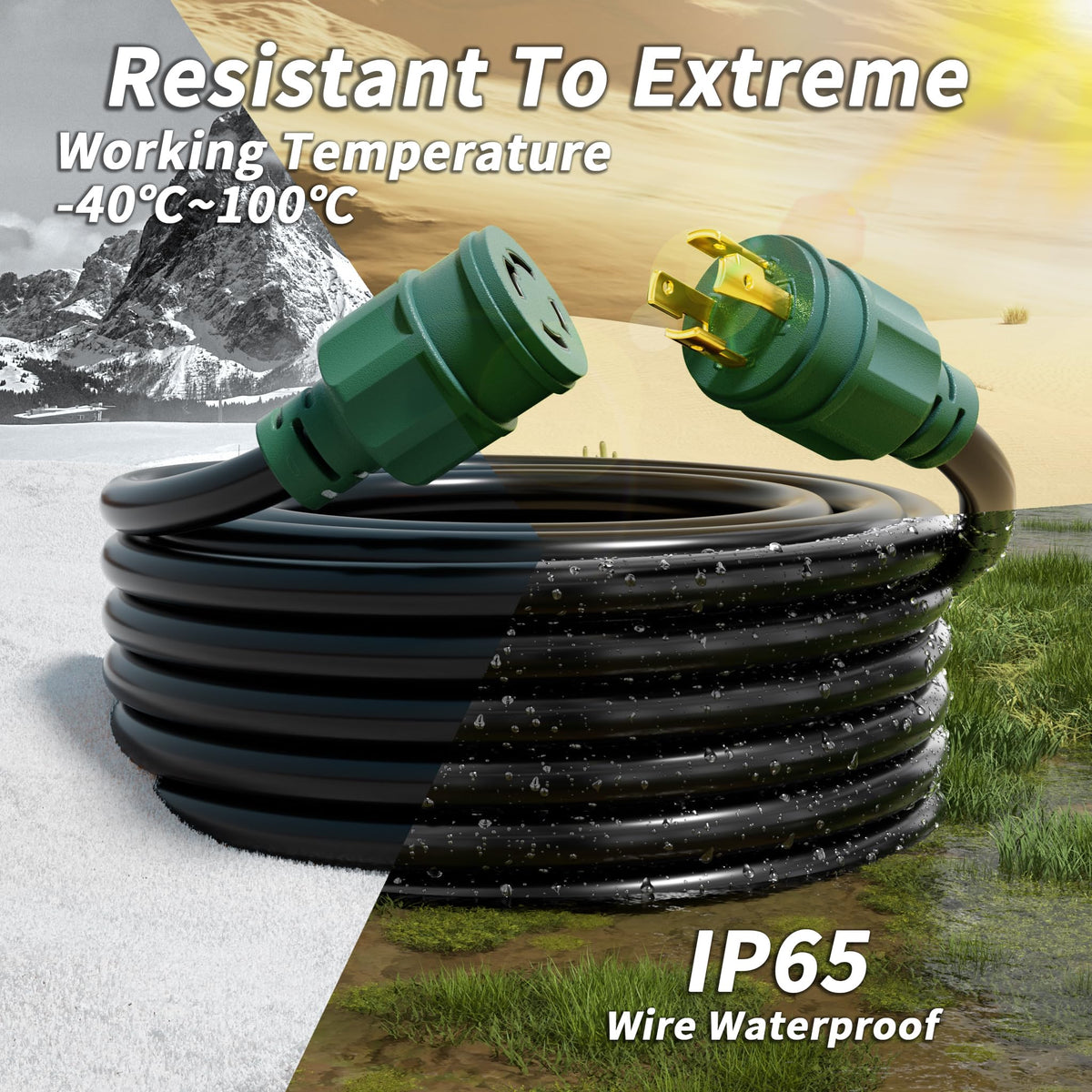 PlugSaf heat-resistant jacket resists wear in challenging conditions.