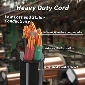PlugSaf NEMA L14-30P to L14-30R connector enables safe power transfer.
