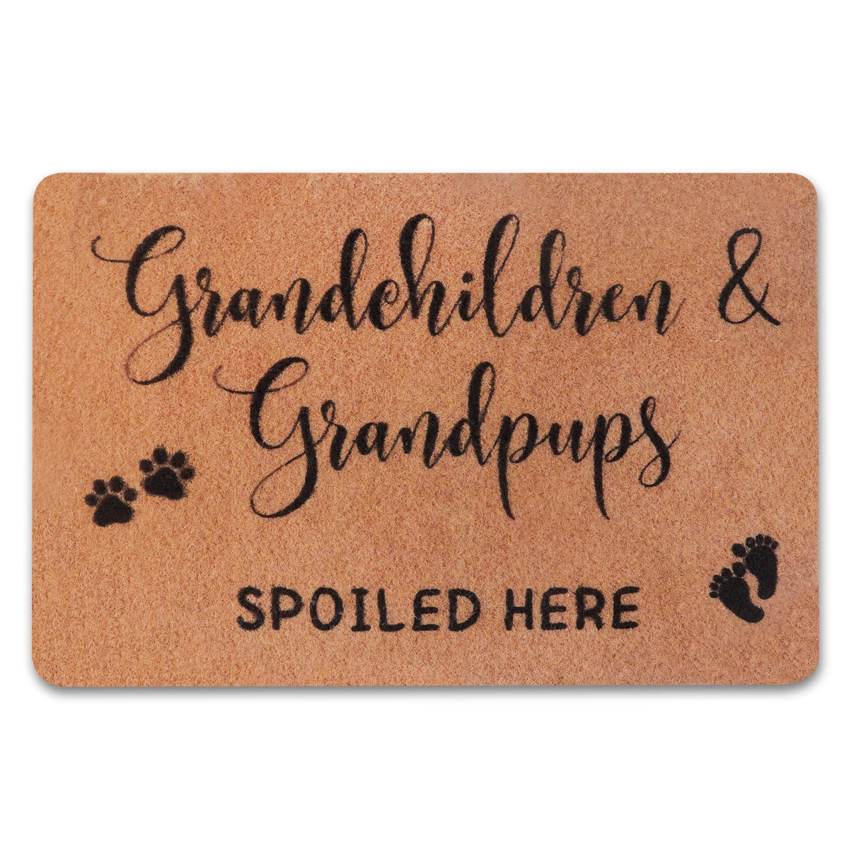 PLUJOYS Mothers Day Grandma doormat welcomes grandchildren at the doorway with a warm quote