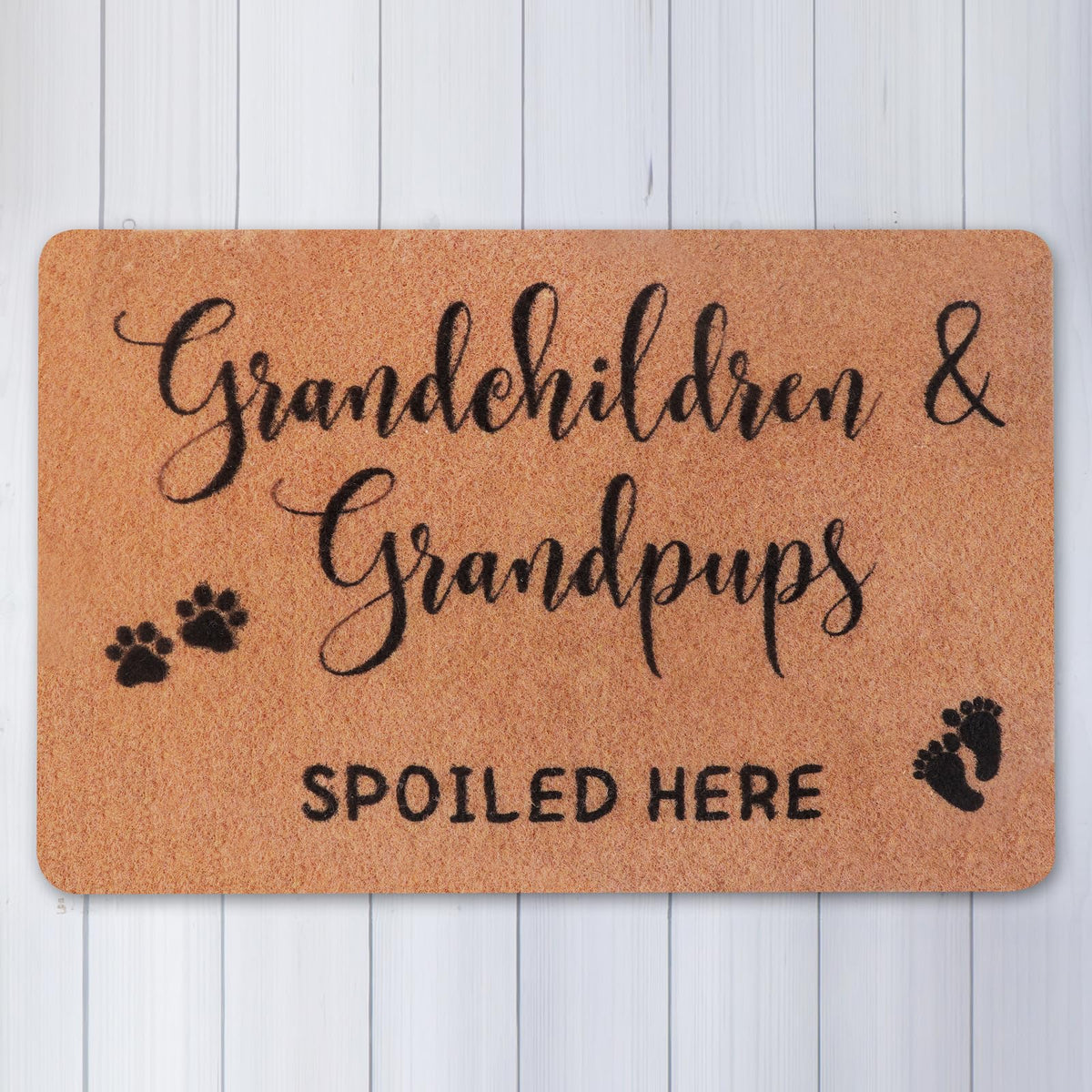 PLUJOYS Nana gifts doormat features vivid, outdoor-ready print and durable color