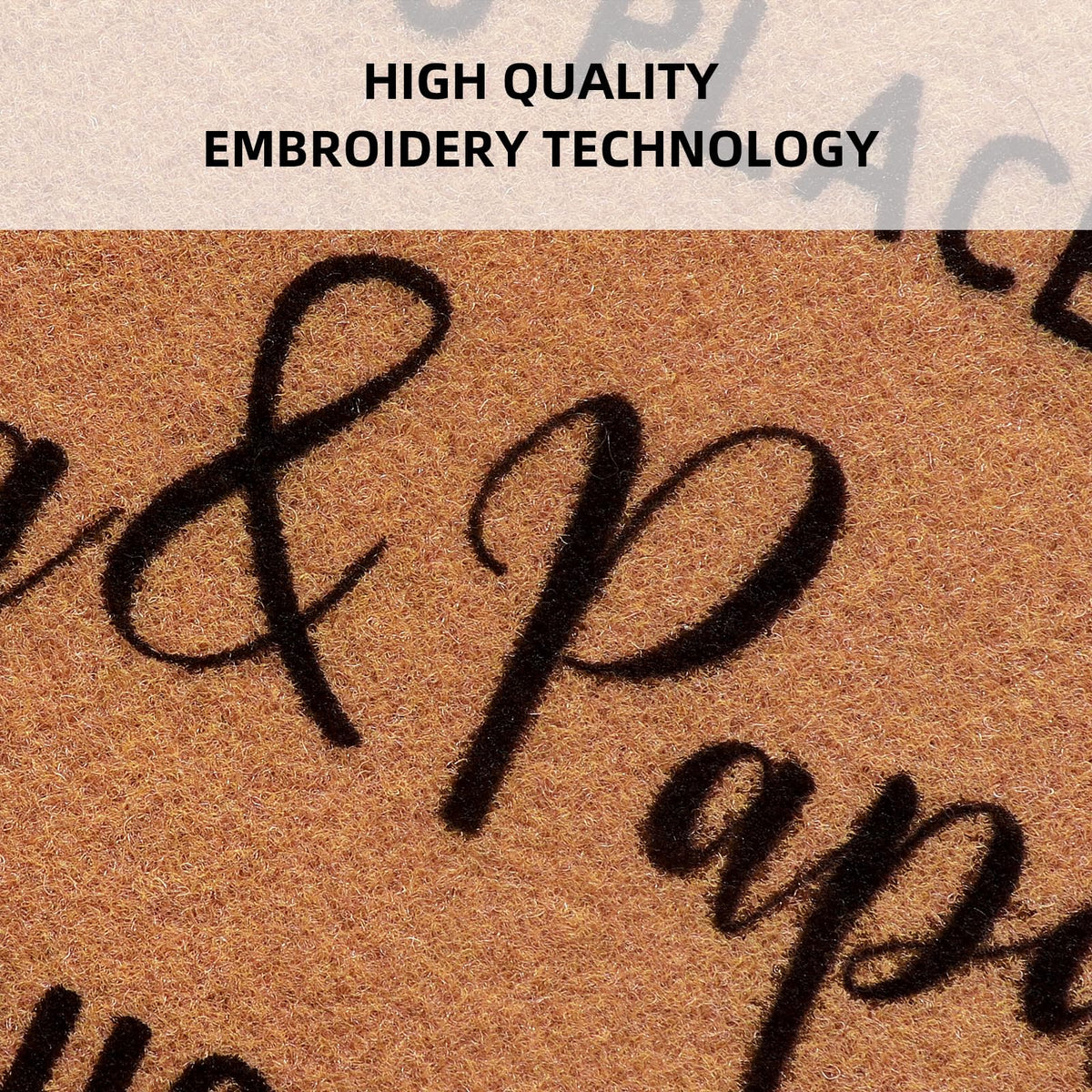 PLUJOYS nana-papa quotes doormat captures homey sentiment at entry.