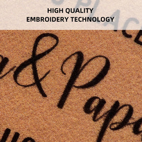 PLUJOYS nana-papa quotes doormat captures homey sentiment at entry.